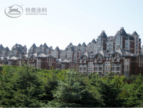 水包水多彩涂料示意圖